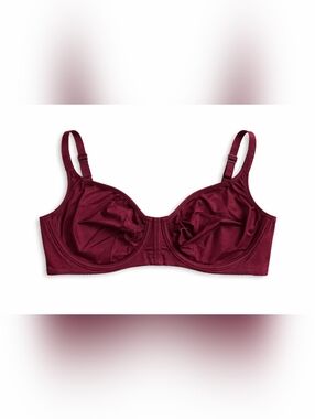 Plus Size Wacoal Full-Coverage Bra in Burgundy Size 44DD